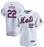 Men's New York Mets #22 Juan Soto White Home Limited Stitched Jersey Dzhi,baseball caps,new era cap wholesale,wholesale hats